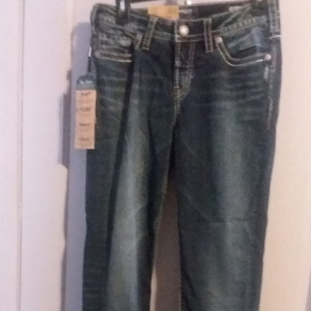 Suki Mid/Straight Silver Jeans